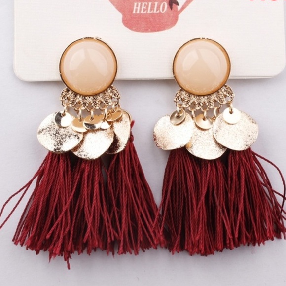 Jewelry - ✨3XHP✨NWT Gorgeous Boho Tassel Earrings 😍